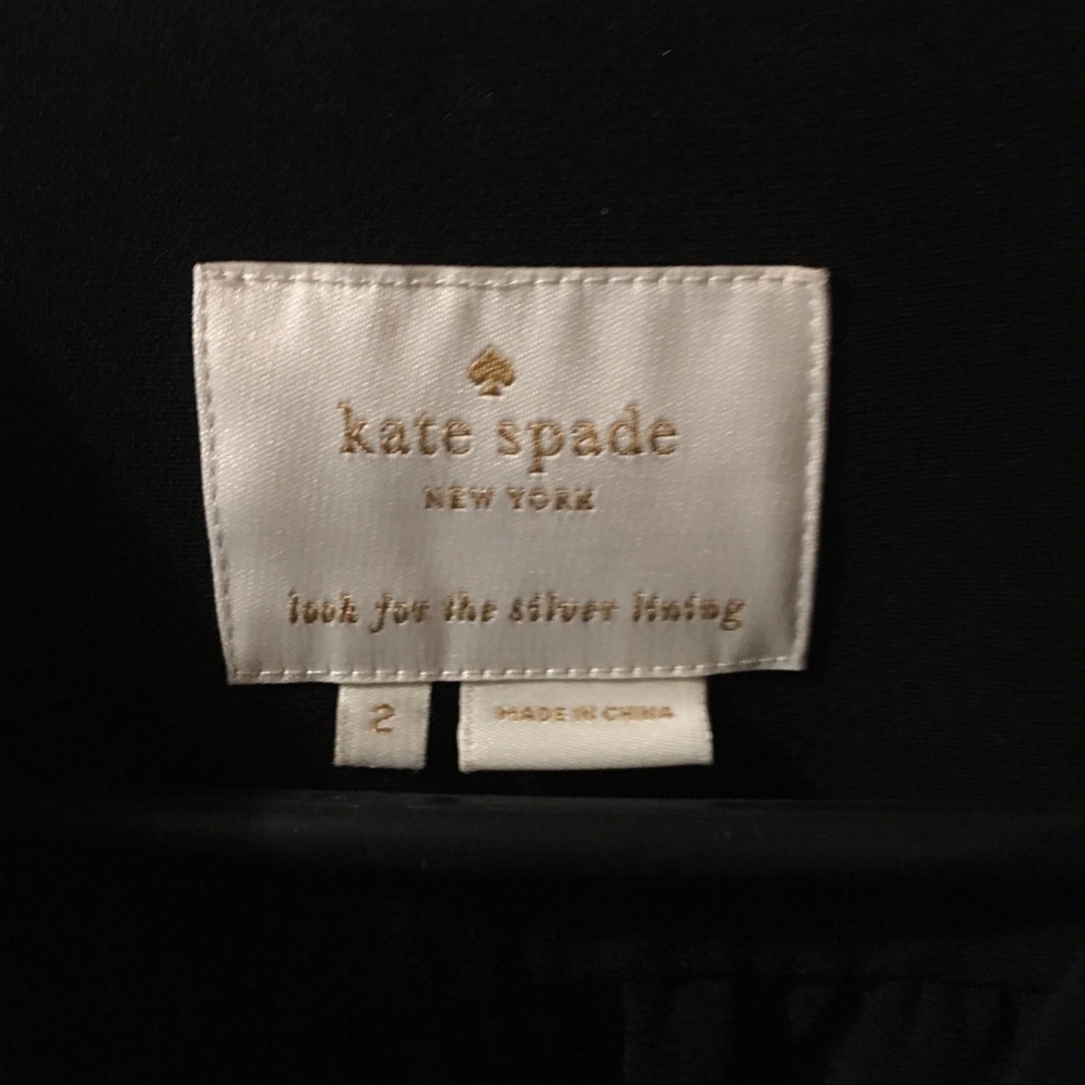 Kate Spade Long Sleeve Little Black Dress size 2 - Picture 2 of 5